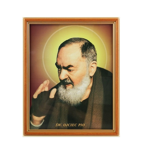 OBRAZEK W OJCIEC PIO W DREWNIANEJ RAMCE ZA SZK EM Genesis obrazek-w-ojciec-pio-w-drewnianej-ramce-za-szk-em-genesis