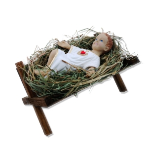 Dzieciątko na sianku w żłóbku D4