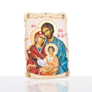 OBRAZEK DREWNIANY ŚWIĘTA RODZINA