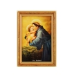 OBRAZEK ŚWIĘTEGO ANTONIEGO W DREWNIANEJ RAMCE