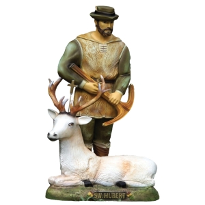 Figura Świętego Huberta - patrona myśliwych 104 cm
