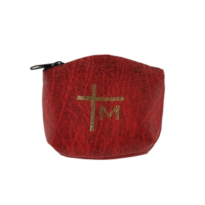Etui na różaniec, grube, bordowe