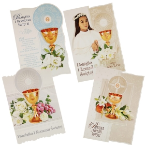 Pamiątka Pierwszej Komunii Świętej - kartka