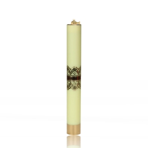 Świeca olejowa na ołtarz żółta 31 cm Ø40 mm