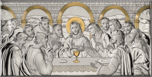 Obrazek Srebrny - Ostatnia Wieczerza AE0290/2ORO