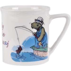 KUBEK PORCELANOWY XIII - NIGDY SIĘ NIE PODDAWAJ