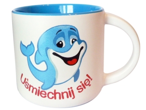 Kubek niebieski KR 1 - delfin