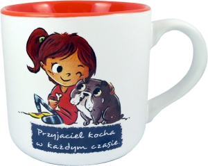 Kubek pomarańczowy KR 6 - dziewczynka