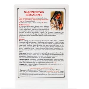 Nabożeństwo Różańcowe - laminowane