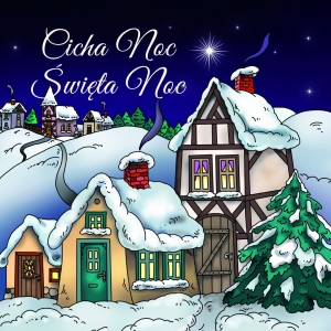 PODKŁADKA KORKOWA ŚWIĄTECZNA 11 - DOMKI