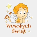 PODKŁADKA KORKOWA ŚWIĄTECZNA 23 - ANIOŁEK