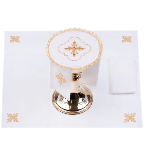 BIELIZNA KIELICHOWA LNIANA HAFTOWANA 5004