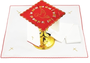 Bielizna kielichowa haftowana - komplet 141