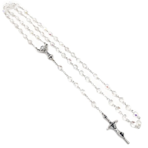 Różaniec komunijny kryształ "6"