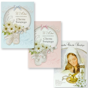 PAMIĄTKA CHRZTU ŚWIĘTEGO - KARTKA