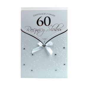 PAMIĄTKA 60 ROCZNICY ŚLUBU - KARTKA