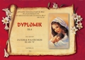 Dyplomik za udział w katechezie klasa "0" - Matka Boża z Dzieciątkiem