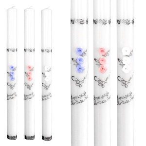 Świeca do Chrztu Świętego, srebrna 4802