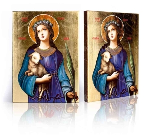 IKONA ŚWIĘTA AGNIESZKA