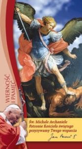 Obrazki ze Świętym Michałem Archaniołem 100 szt