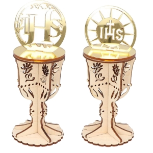 Kielich ze sklejki - Pamiątka Pierwszej Komunii Świętej