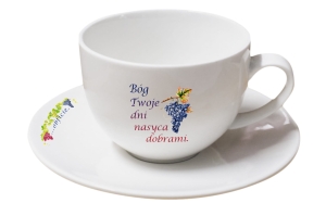 FILIŻANKA - BÓG TWOJE DNI NASYCA DOBRAMI
