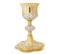 Kielich ze srebrną koszulką