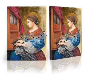 IKONA ŚWIĘTA CECYLIA