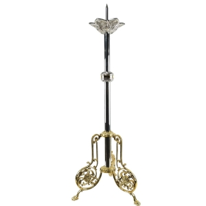 Lichtarz mosiężny pod świece paschalną 100 cm
