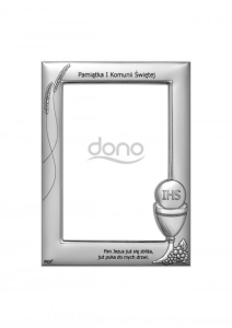 Ramka srebrna Pamiątka Pierwszej Komunii Świętej DS101/10