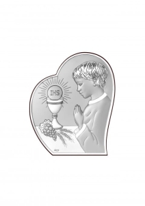 Obrazek srebrny - Pamiątka Pierwszej Komunii Świętej DS127/2O