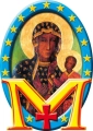 Emblemat eucharystyczny na Boże Ciało - Matka Boska Częstochowska