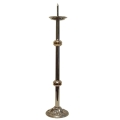 Lichtarz mosiężny - niklowany pod paschał 80 cm
