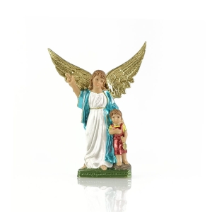 Figurka Anioła z chłopcem 14,5 cm