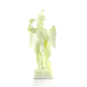 Figurka Św. Michała Archanioła, fluorescencyjna 14 cm