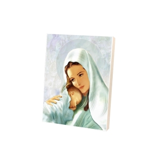 Obrazek na desce - Matka Boża z Dzieciątkiem B-7