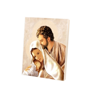 Obrazek na desce - Święta Rodzina C-1