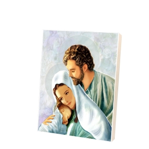 Obrazek na desce - Święta Rodzina C-3