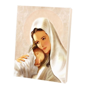 Obrazek na desce - Matka Boża z Dzieciątkiem D-5