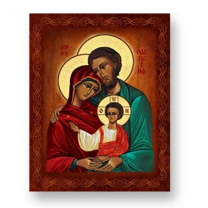 Obrazek na desce - Święta Rodzina D-16