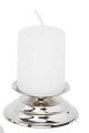 Lichtarz nowoczesny srebrny 2,8 cm