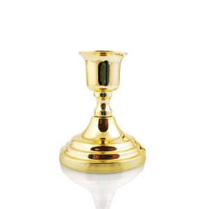 Lichtarz tradycyjny złoty 7,5 cm