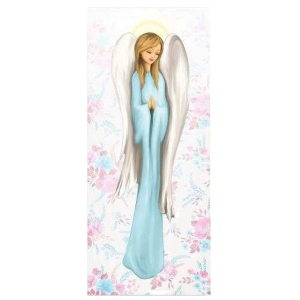 Obrazek na desce 42 cm - Anioł niebieski