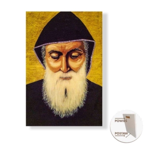 Obrazek na desce 19 cm - Św. Charbel