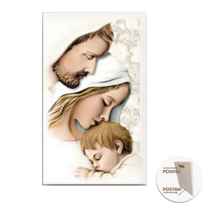 Obrazek na desce 27 cm - Święta Rodzina