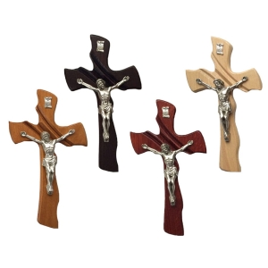 Krzyż drewniany frezowany 25 cm