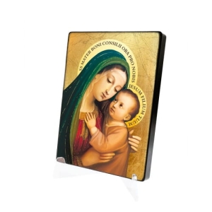 Ikona naklejana - Matka Boża Dobrej Rady i Mądrości Serca