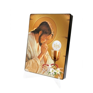 Ikona naklejana - Jezus Chrystus Modlący