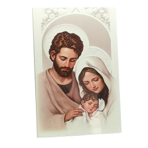 Obrazek na desce 27 cm - Święta Rodzina