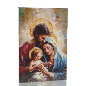 Obrazek na desce 19 cm - Święta Rodzina